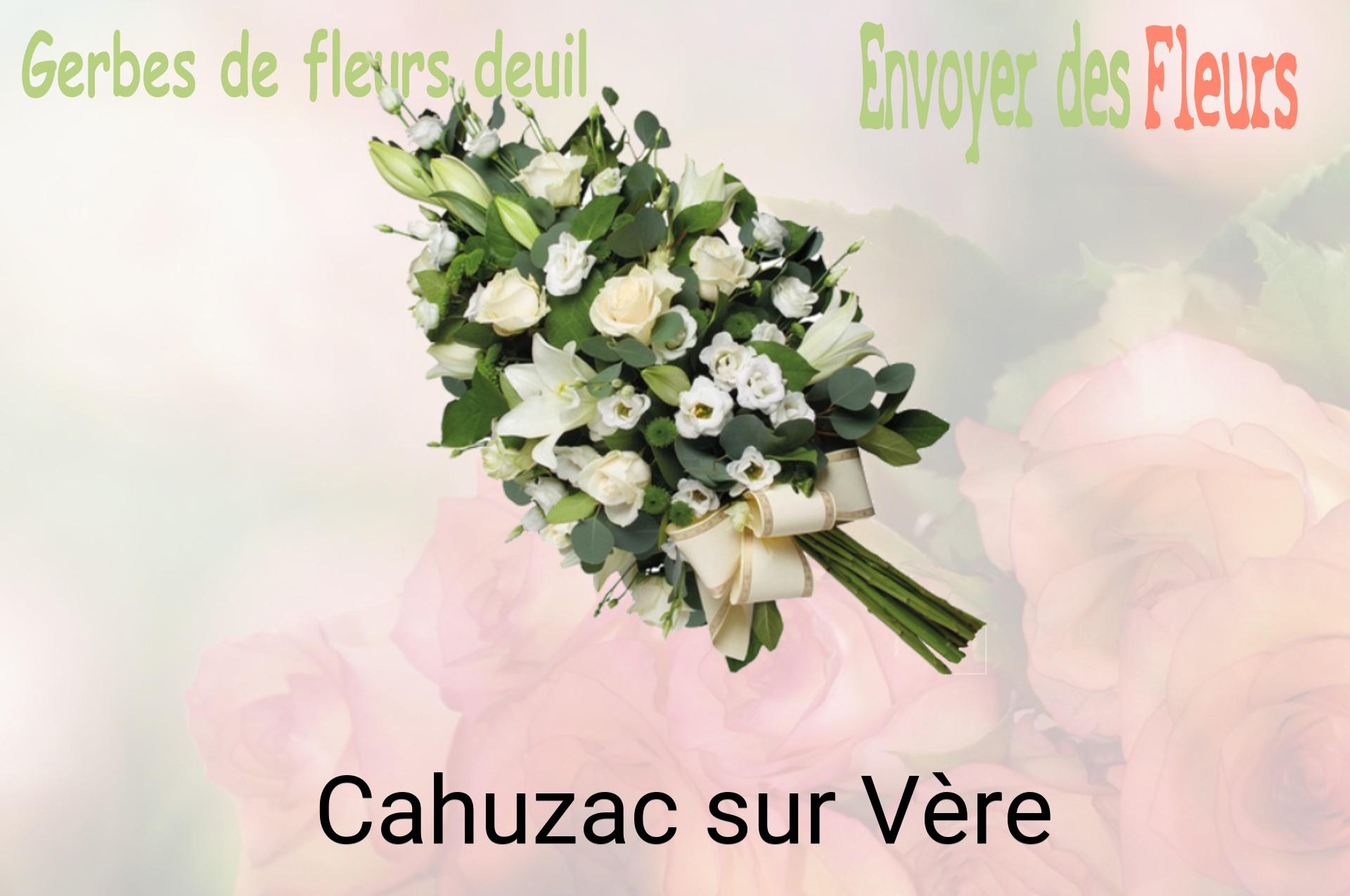 Gerbe de fleurs de deuil livrée à Cahuzac-sur-Vère